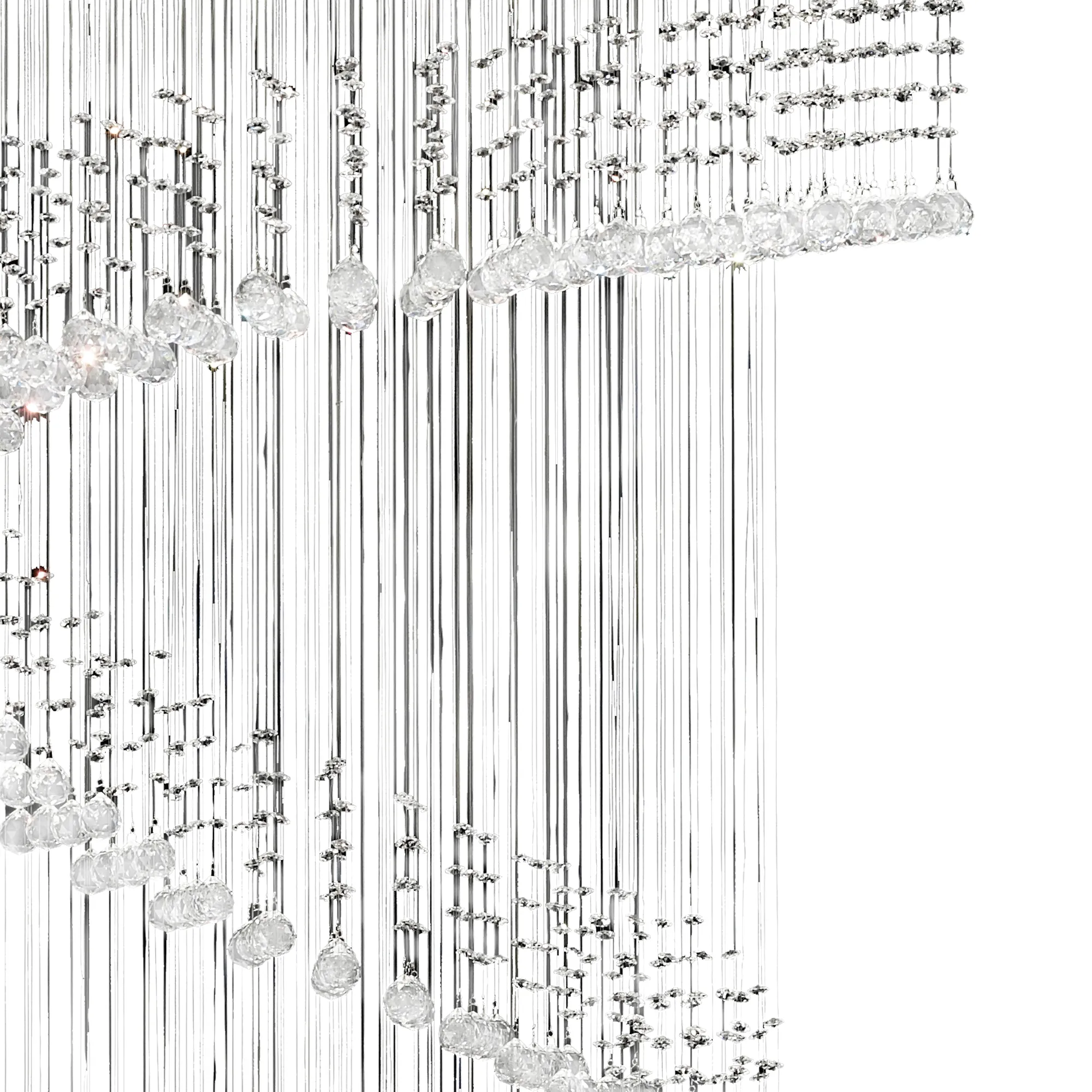 Colorado Crystal Pendant 12 Light (25.7kg) Polished Chrome IL31373  Diyas Colorado